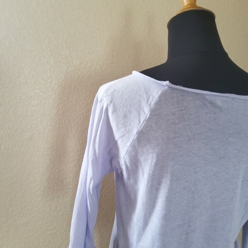 Cotton Citizen Knit Tee Top S Purple - Picture 6 of 16